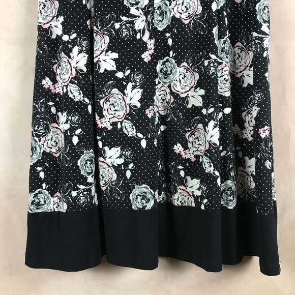 CONNECTED Short Sleeve Rose Floral Shift Dress Size 6 - Picture 5 of 8